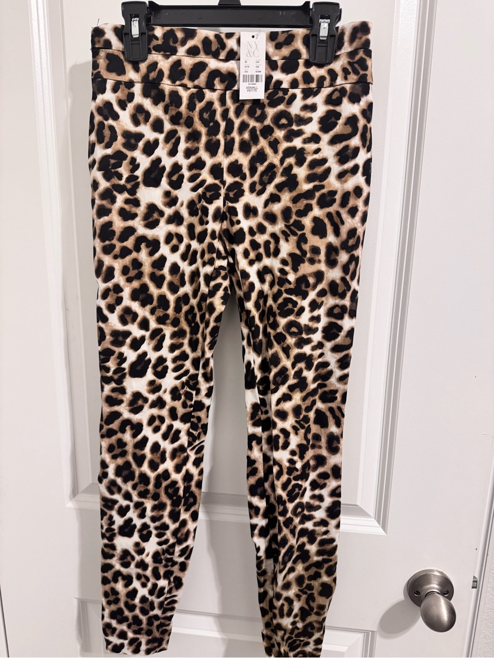 New women’s New York and Company Leopard Print Leggings - Brown/Black